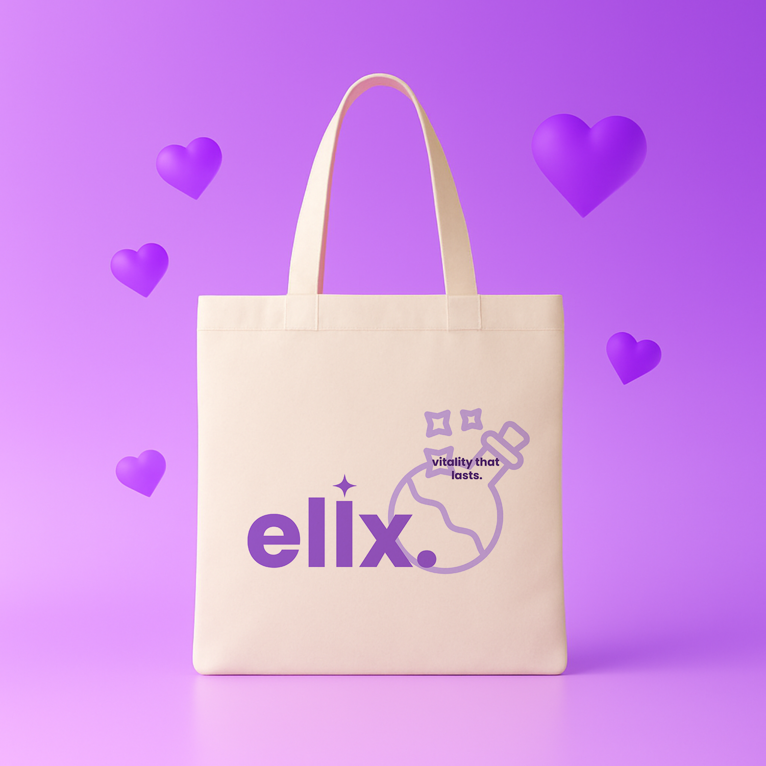 Copy of Elix Earth Friendly Cotton Tote Bag, Reusable Shopping Bag, Eco-Friendly Gift, Sustainable Bags, Earth Day Accessories